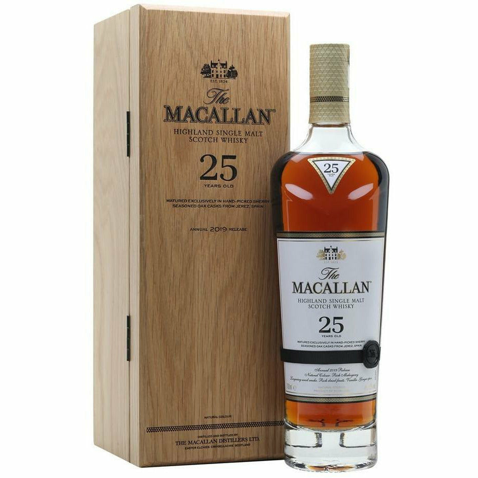 Macallan 25 Year Old Sherry Oak Single Malt Scotch | Mash&Grape